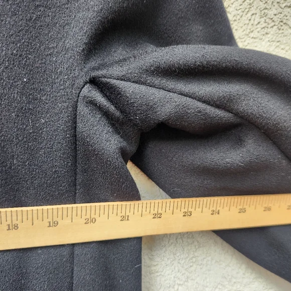 SAKS FIFTH AVENUE Women's Coat Large Wool Luxury Vintage Double Breasted Long - Picture 7 of 9